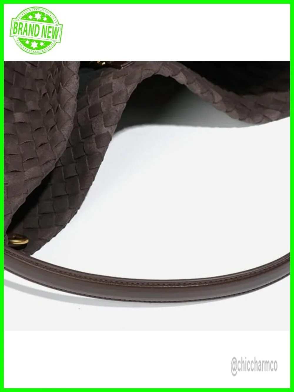 Woven Faux Suede Hobo Bag Tote Shoulder Satchel